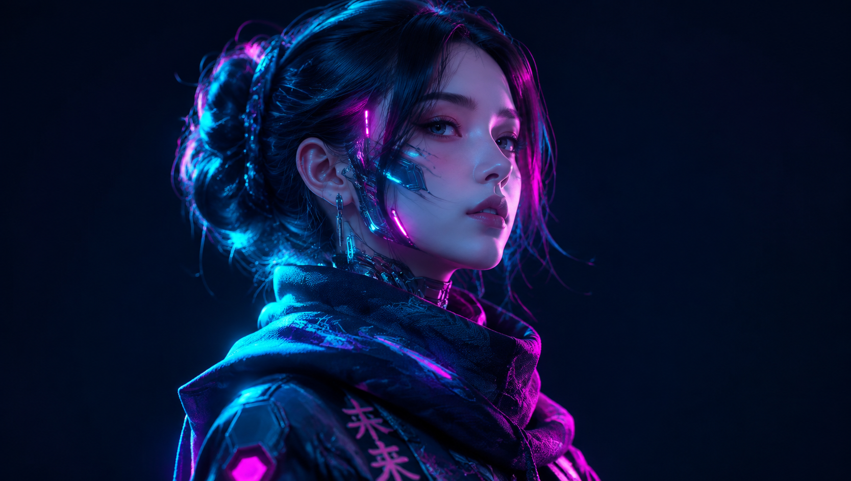 Identidade visual neon